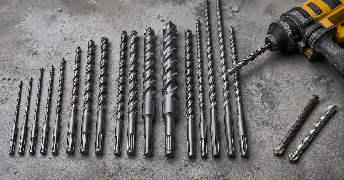 Буры SDS-plus и SDS-max на строительной площадке — выбор и ресурс