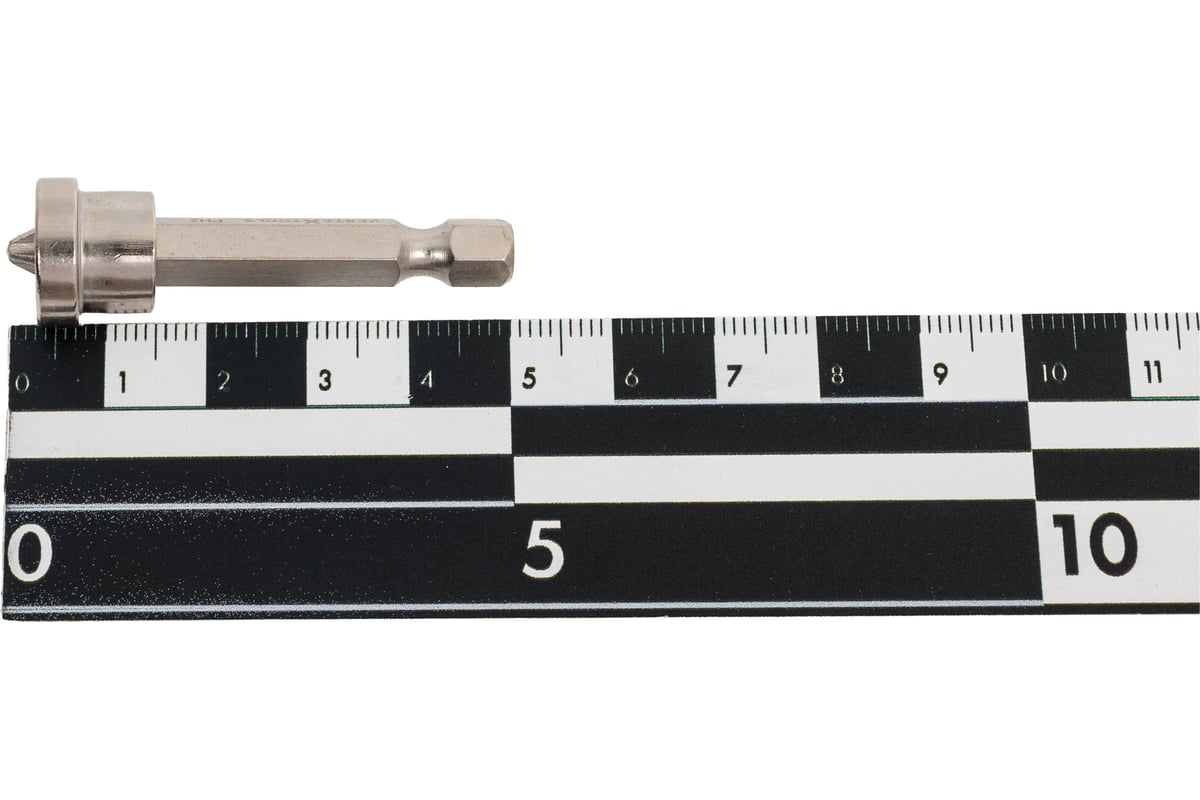 Бита PH2 50 мм c ограничителем для ГКЛ Е1/4" VERTEXTOOLS — фото 10