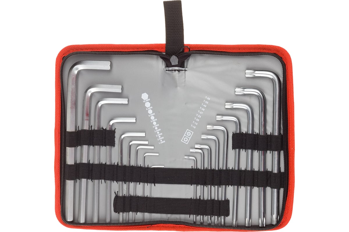 НАБОР ключей имбусовых HEX 1,5-10 мм 18 предм. Эксперт ЗУБР