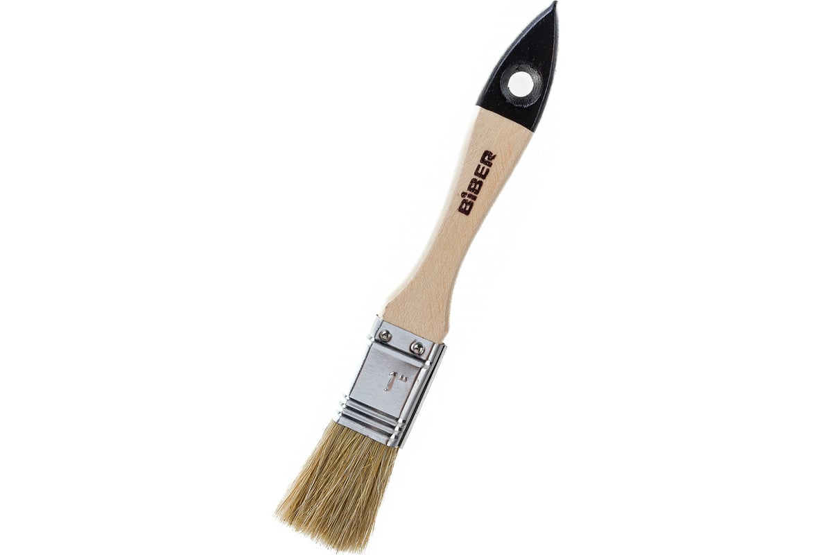 КИСТЬ флейцевая 25 мм натуральная щетина Стандарт BIBER