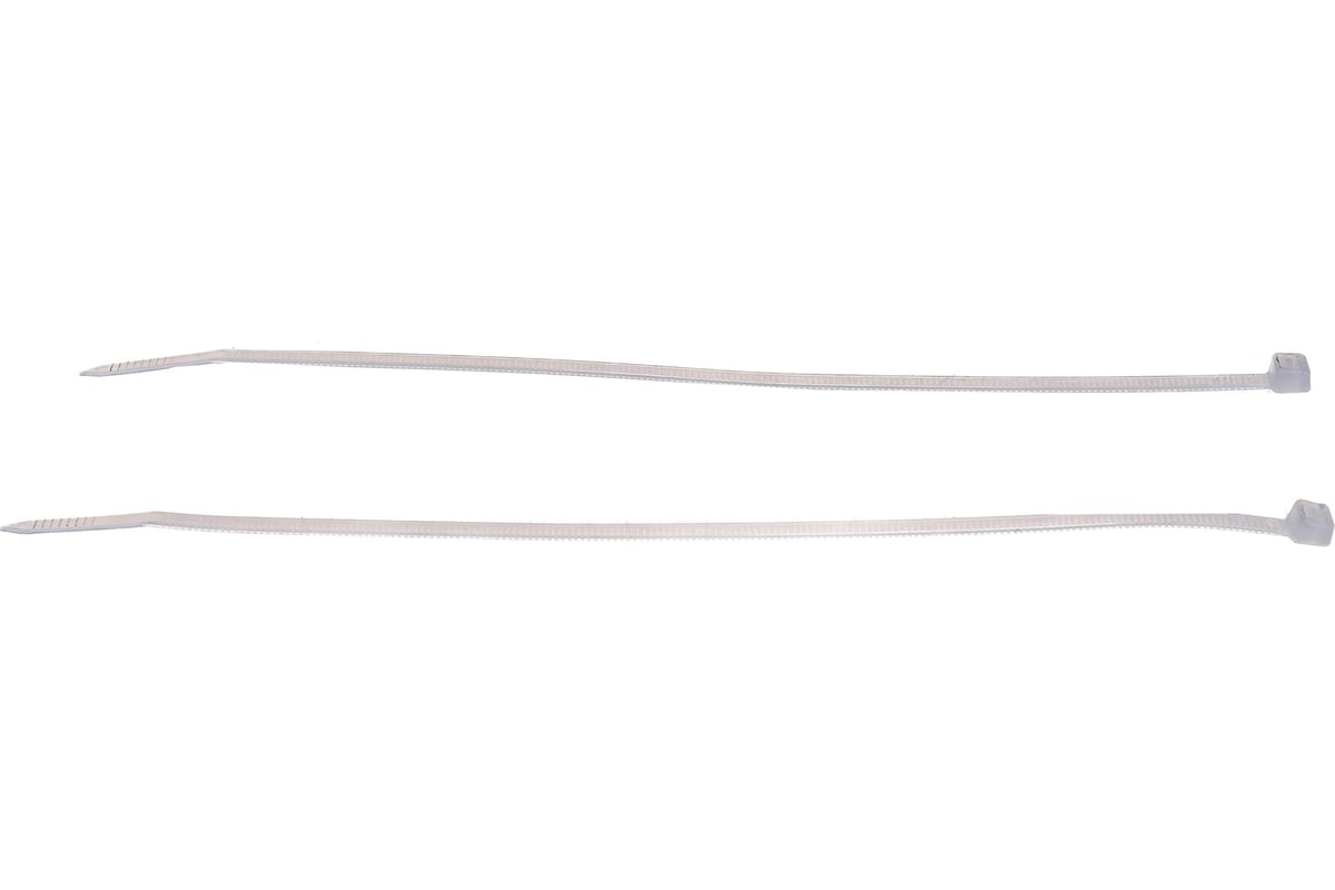 СТЯЖКА нейлоновая КСС 200х4,0 мм 100 шт цв. белый — фото 2