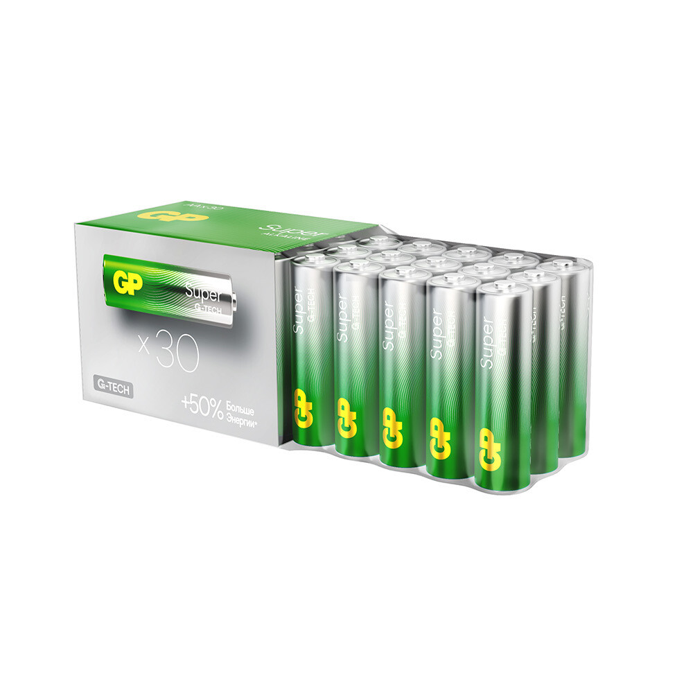 БАТАРЕЙКА AA 1,5 В алкалиновая 15 A LR6 Super Alkaline GP — фото 15
