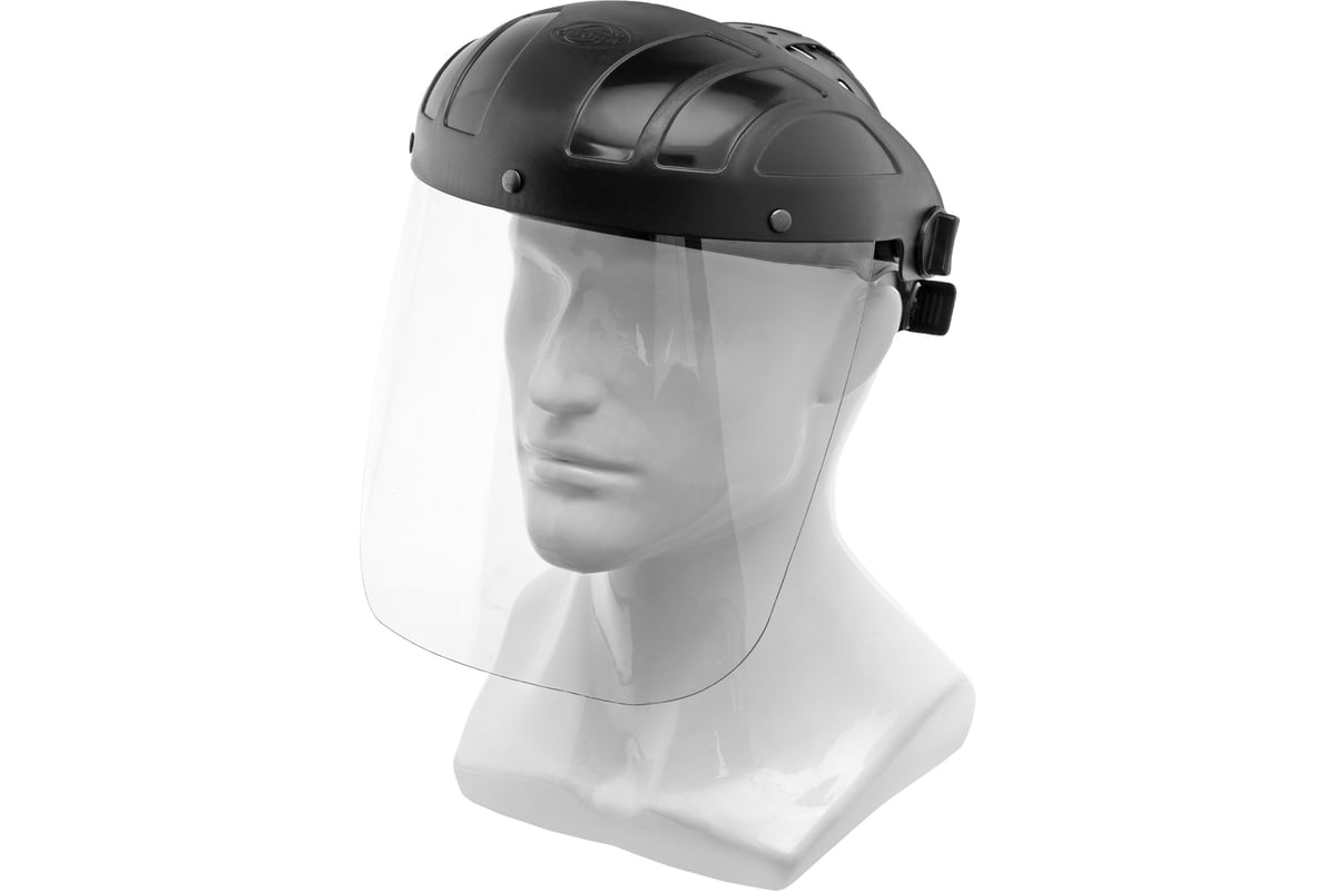 ЩИТОК защитный лицевой крепление на голову ПЭТ с пластмассой НБТ-01 Люкс СВОНА