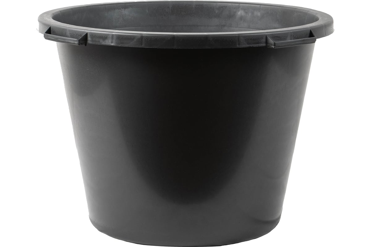 ТАЗ строительный 40 л круглый пластик цв. черный