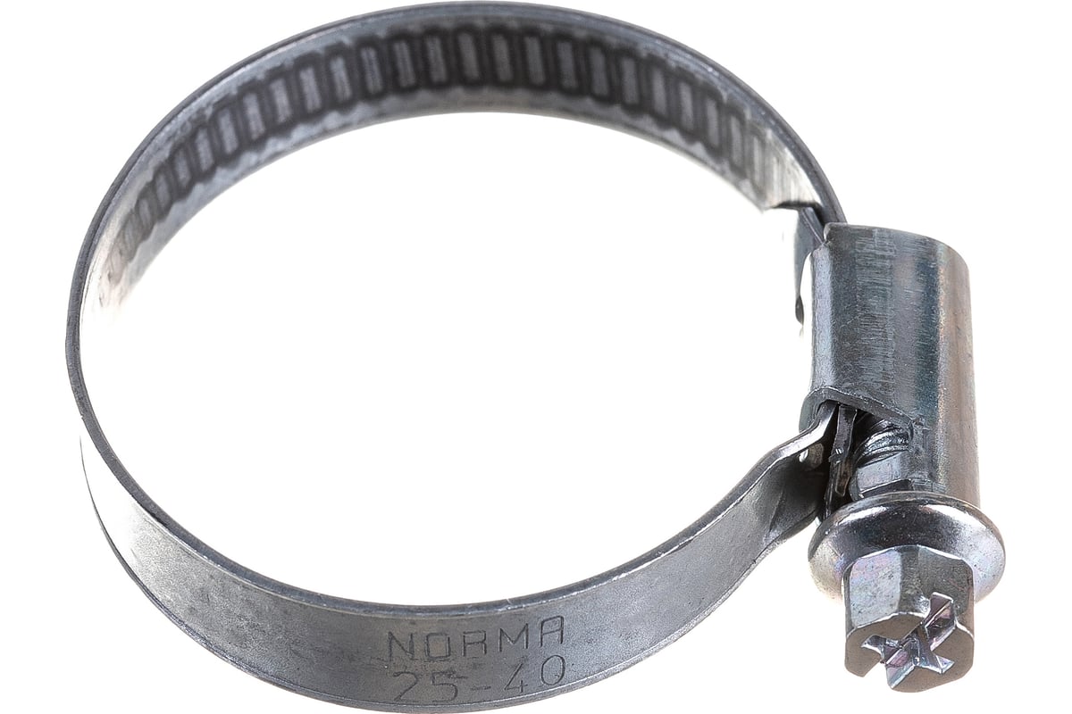 Хомут винтовой 25-40 мм оцинкованный W1/9 Torro NORMA — фото 3
