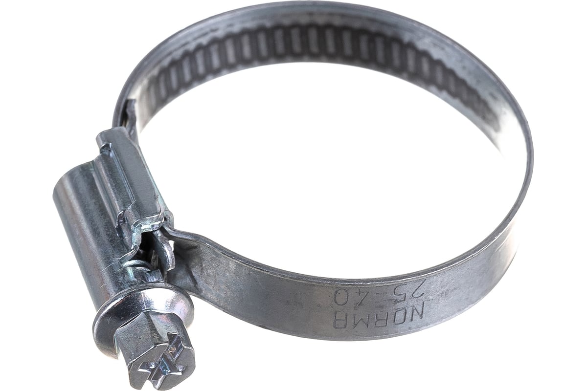 Хомут винтовой 25-40 мм оцинкованный W1/9 Torro NORMA — фото 4