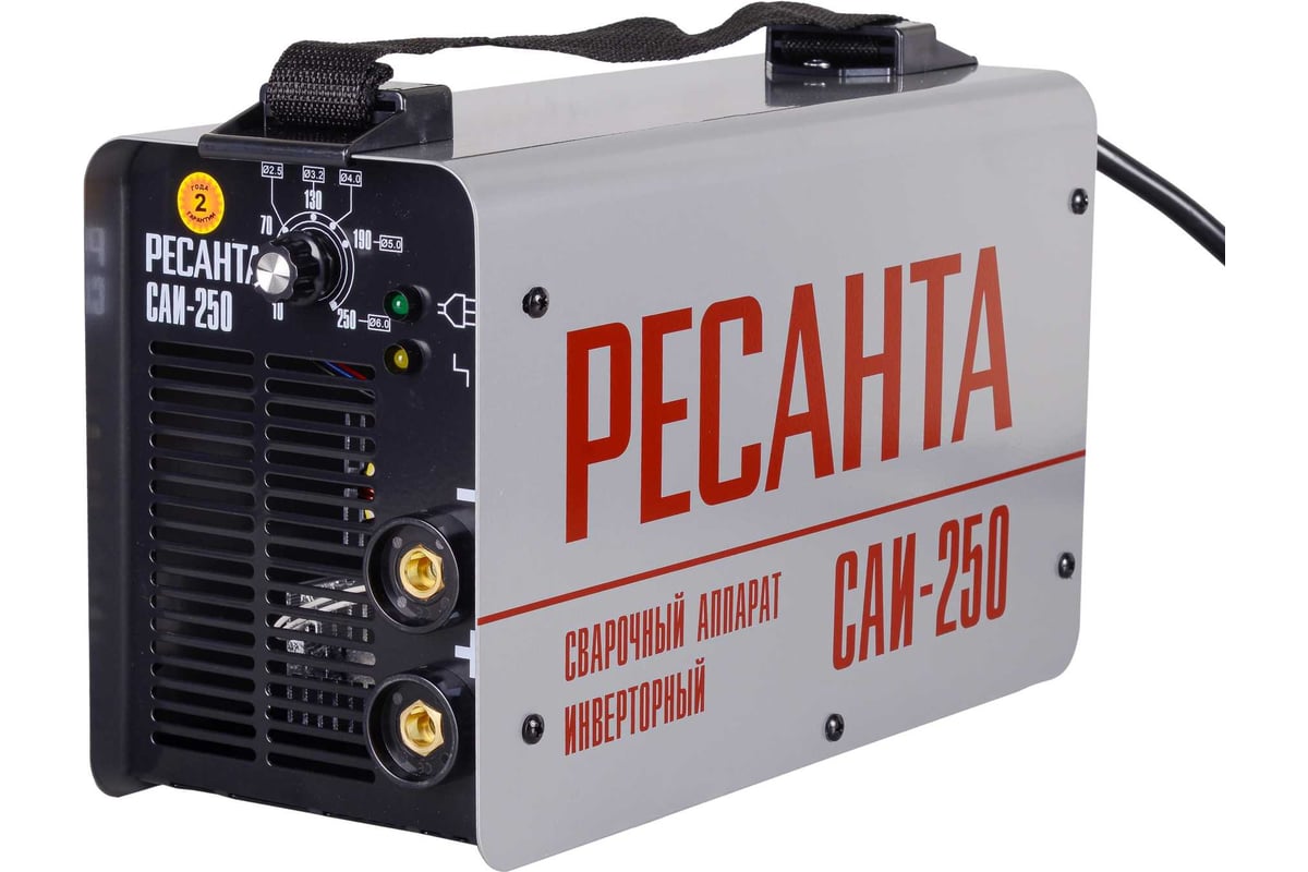 АППАРАТ сварочный инверторный 250А ПВ 70% 2,0-6 мм САИ 250 РЕСАНТА