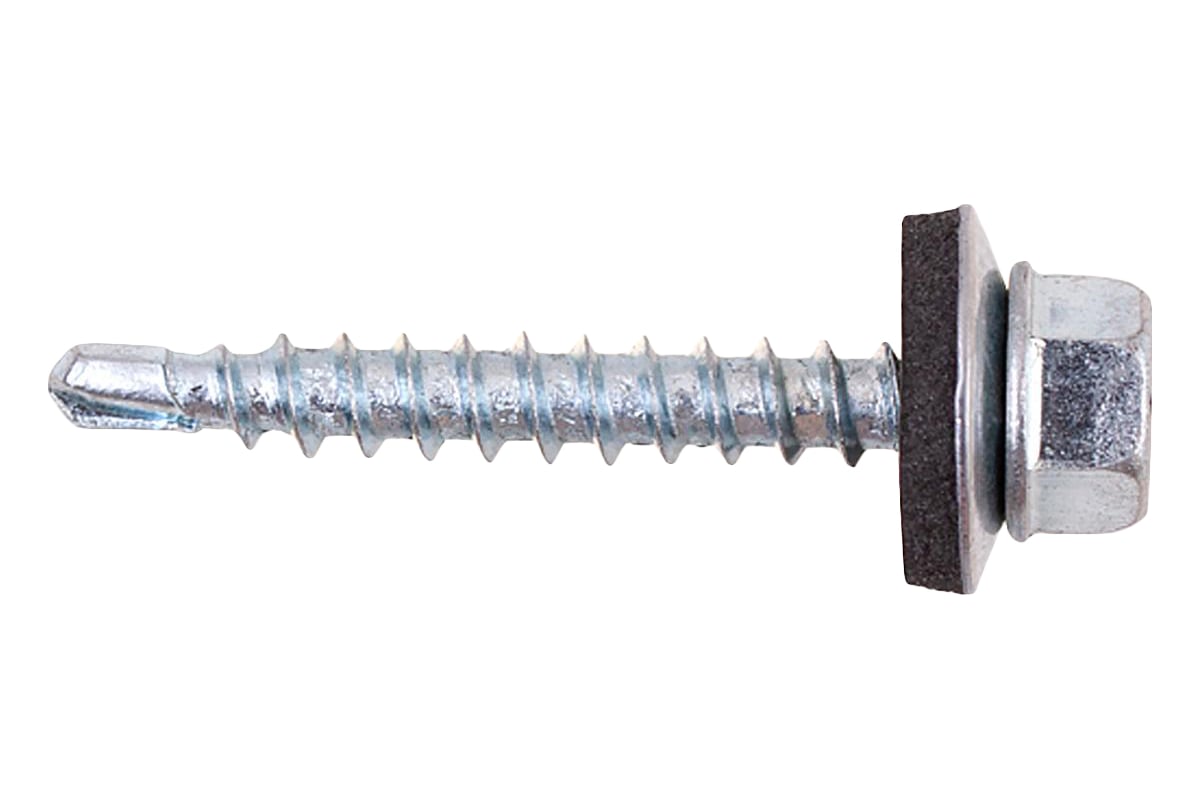 САМОРЕЗ кровельный 4,8х28 мм с буром оцинкованный