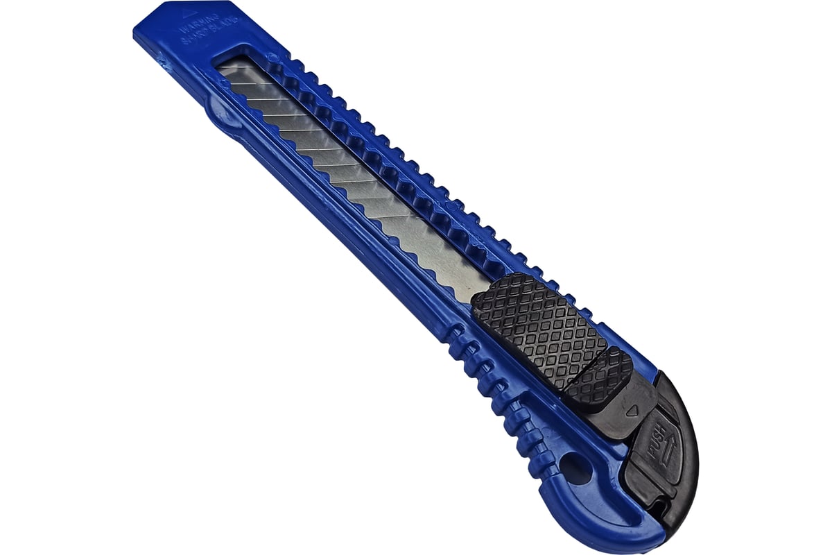 НОЖ технический 18 мм выдвижное сегментированное лезвие пластиковый корпус VERTEXTOOLS