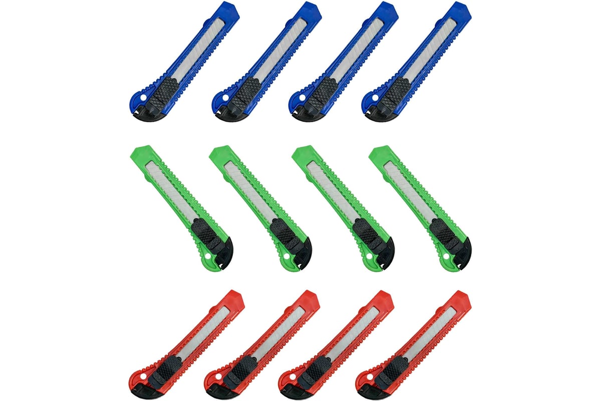 НОЖ технический 18 мм выдвижное сегментированное лезвие пластиковый корпус VERTEXTOOLS