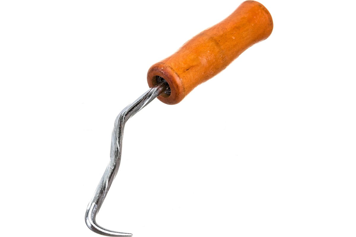 КРЮЧОК для вязки арматуры деревянная рукоятка VERTEXTOOLS — фото 2
