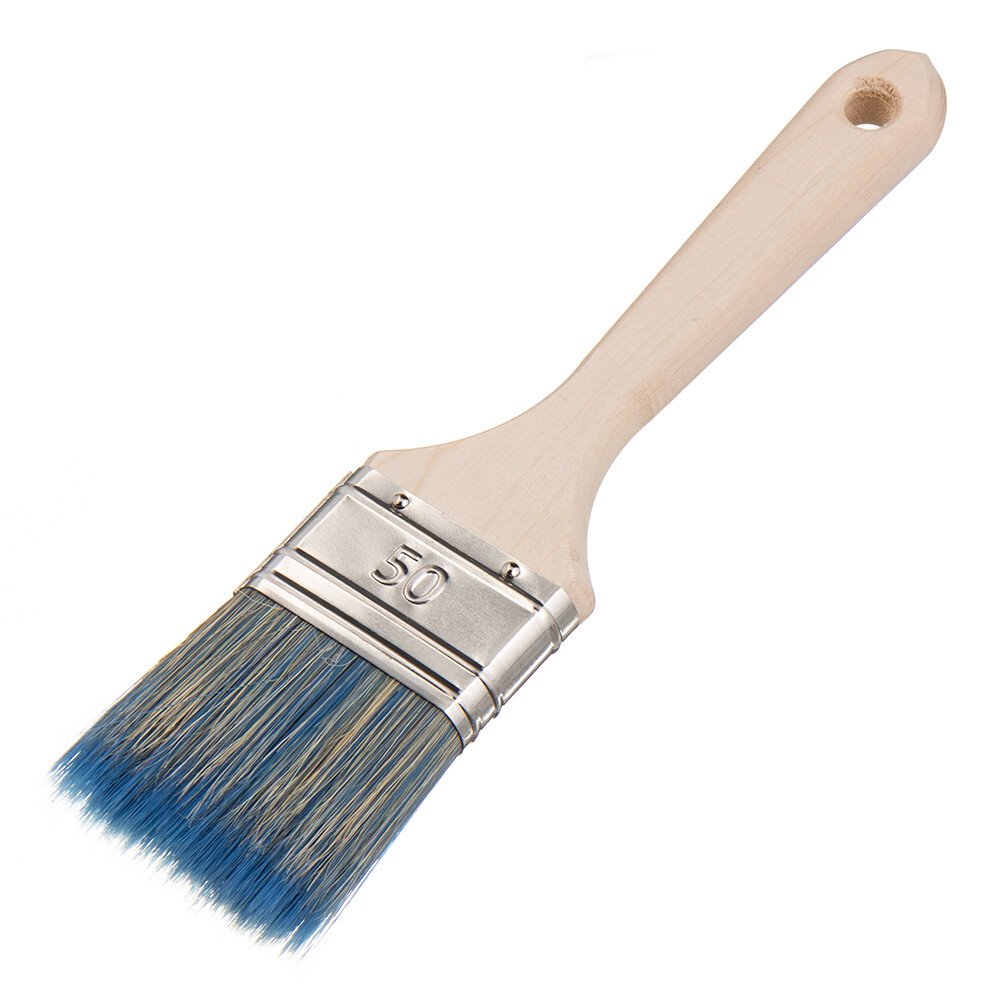 КИСТЬ флейцевая 50х14 мм смешанная щетина Wood WENZO