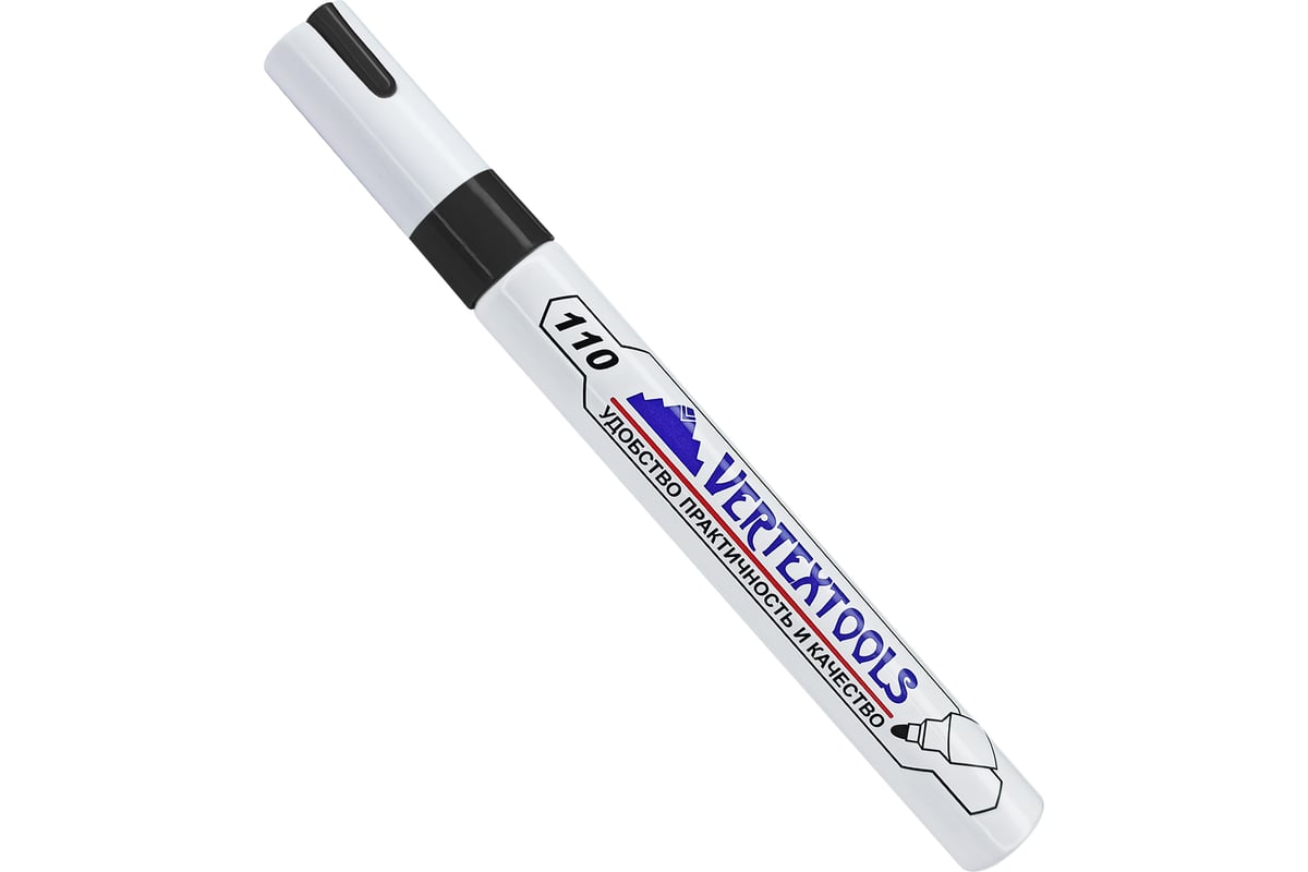 МАРКЕР лаковый 4 мм VERTEXTOOLS цв. черный