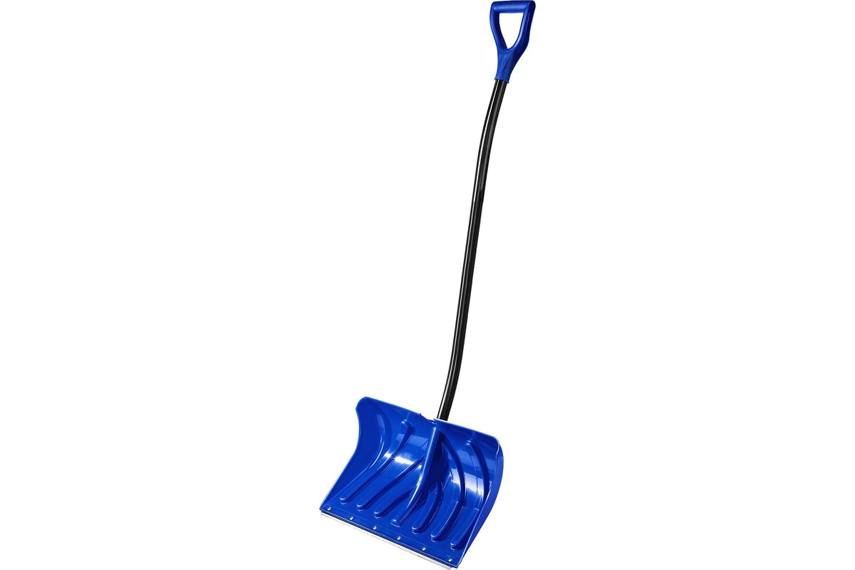 ЛОПАТА снеговая 350х500 мм 1440 мм полипропилен/алюминий Сибирь ЗУБР