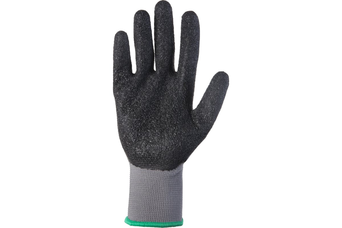 ПЕРЧАТКИ полиэфирные 13 класс латексное покрытие р. L SpiderGrip LAKELAND цв. черный