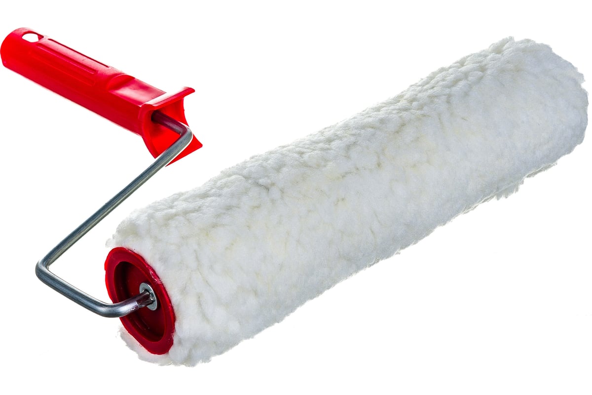 ВАЛИК мех искусственный 250 мм ворс 12 мм D48 мм с ручкой СИБРТЕХ — фото 3