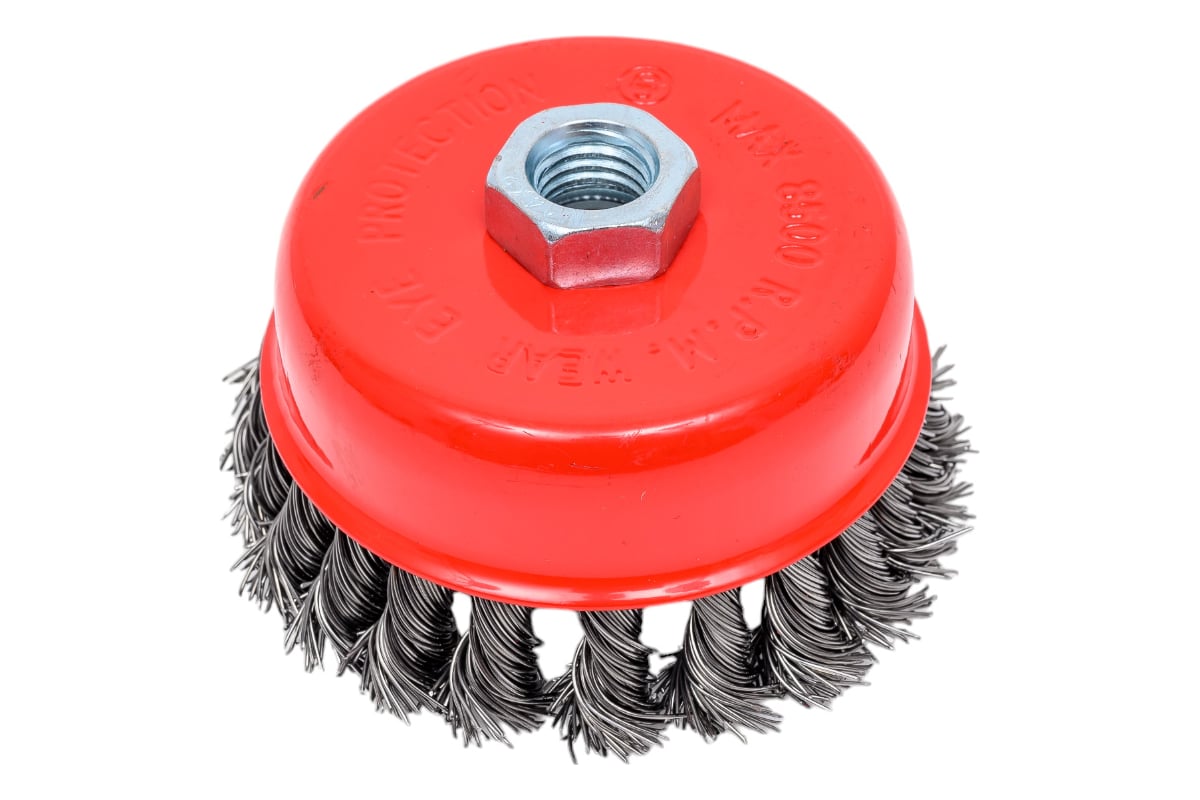 КОРЩЕТКА чашечная 100 мм витая М14 для УШМ HEADROCK