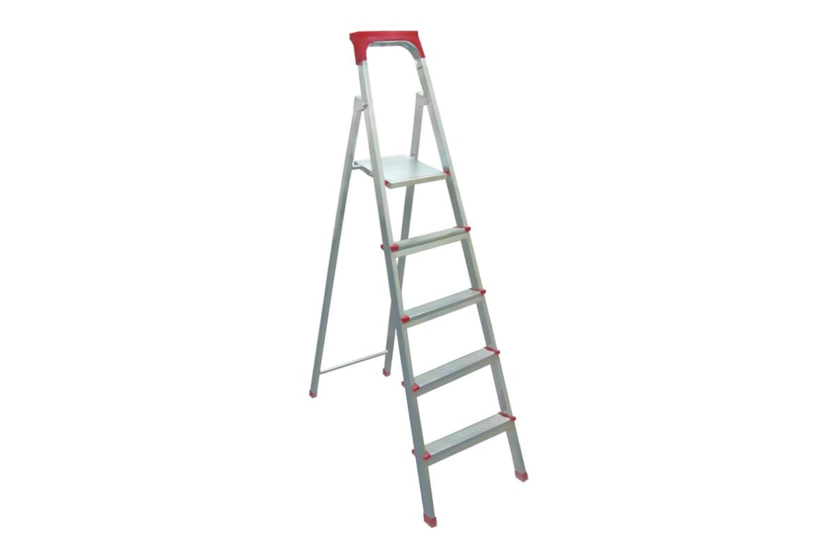 ЛЕСТНИЦА стремянка 5 ступеней сталь BIBER