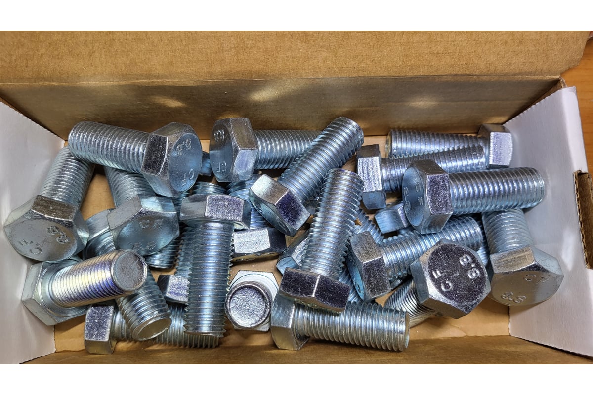 БОЛТ DIN 933 M16 40 мм /8.8/ оцинкованный