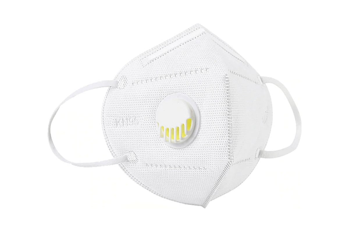 ПОЛУМАСКА фильтрующая FFP2 одноразовая формованная с клапаном KN95