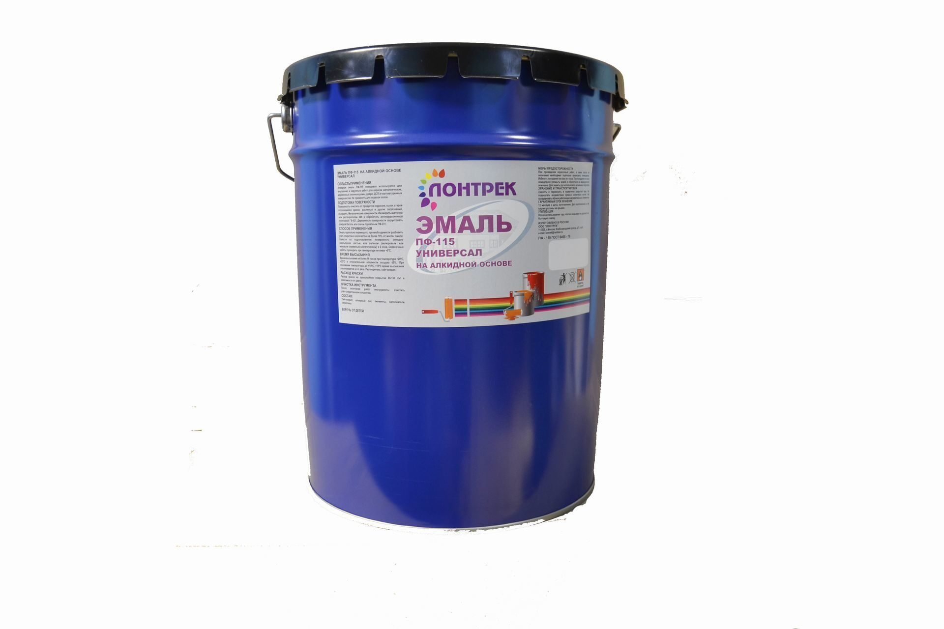 ЭМАЛЬ ПФ-115 алкидная 25 кг цв. красный