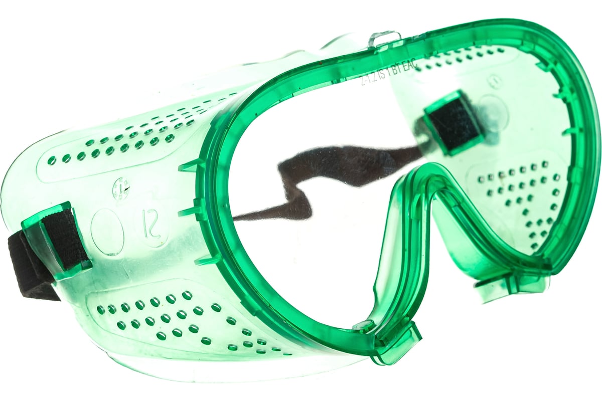 ОЧКИ защитные закрытые поликарбонат прозрачные прямая вентиляция СИБРТЕХ