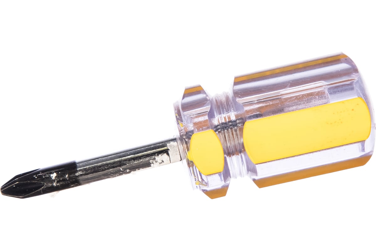 ОТВЕРТКА PH2 38 мм пластиковая рукоятка магнитный наконечник Стандарт BIBER