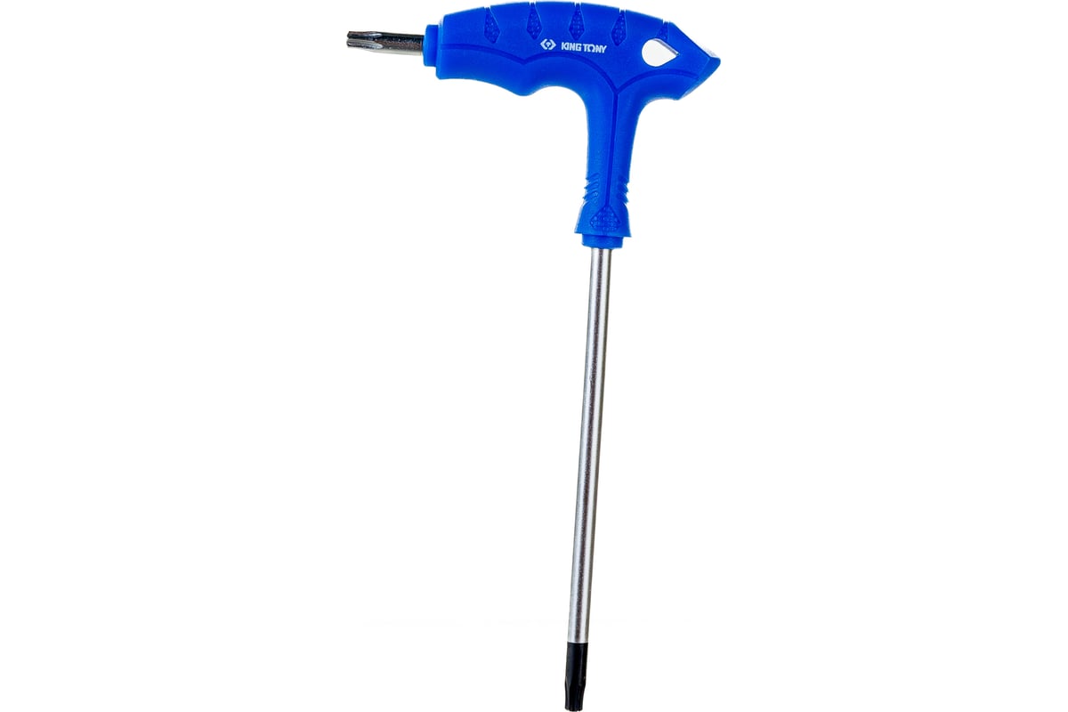 Ключ имбусовый Torx T20 с Г-образной рукояткой KING TONY — фото 3