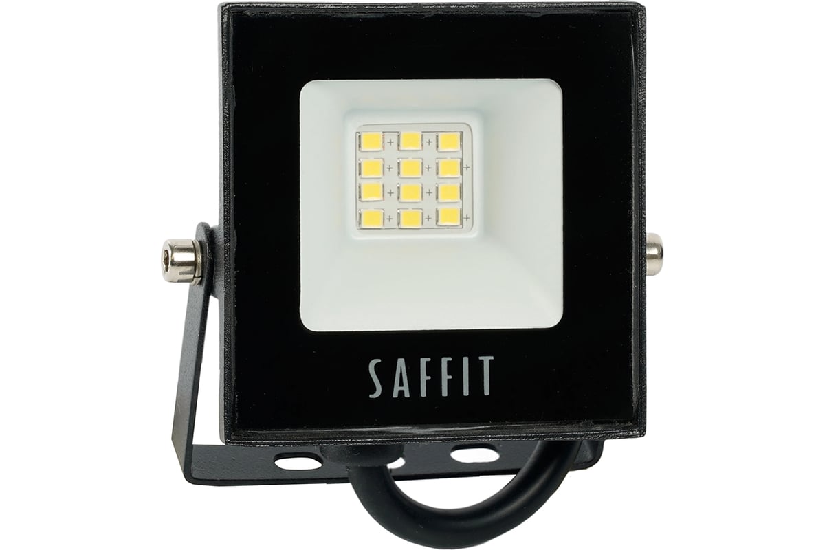 ПРОЖЕКТОР LED 10 Вт 6400 K 900 Лм IP65 ДО-10 SAFFIT холодный белый — фото 11