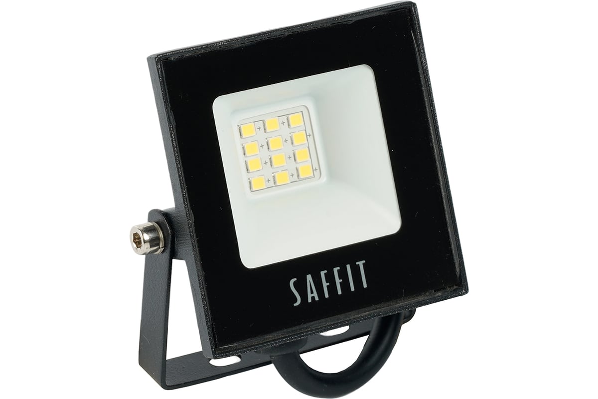 ПРОЖЕКТОР LED 10 Вт 6400 K 900 Лм IP65 ДО-10 SAFFIT холодный белый — фото 16