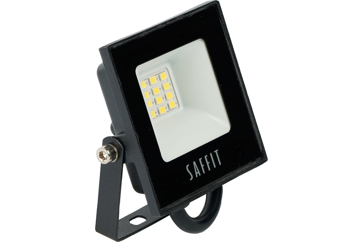 ПРОЖЕКТОР LED 10 Вт 6400 K 900 Лм IP65 ДО-10 SAFFIT холодный белый — фото 9