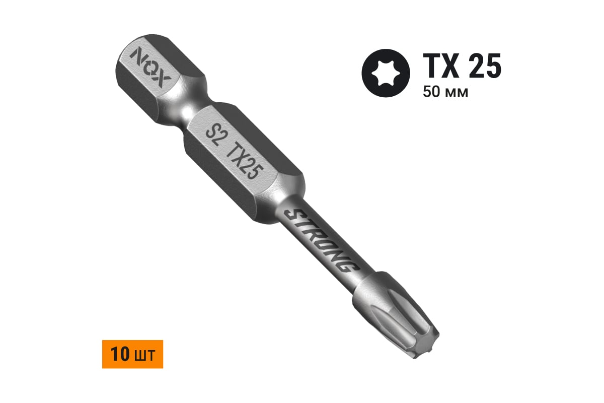 БИТА T/TX25 50 мм торсионная Е1/4" NOX — фото 2