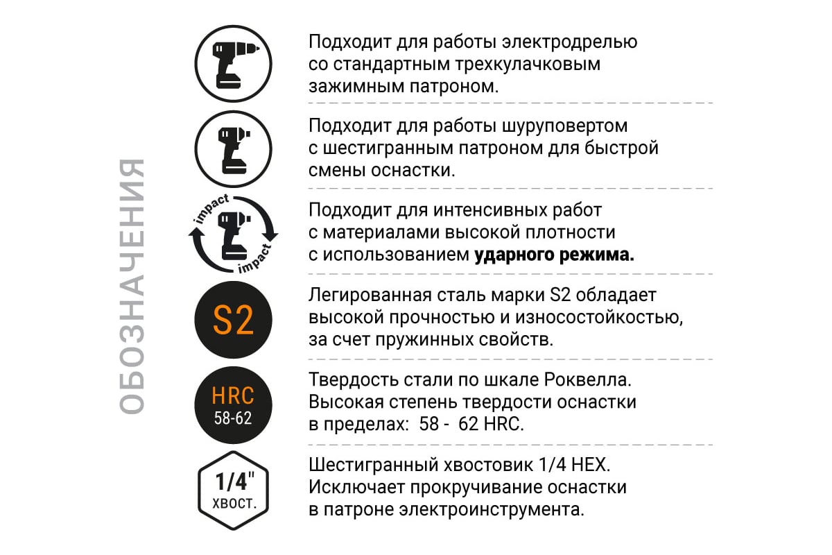 БИТА T/TX25 50 мм торсионная Е1/4" NOX — фото 6