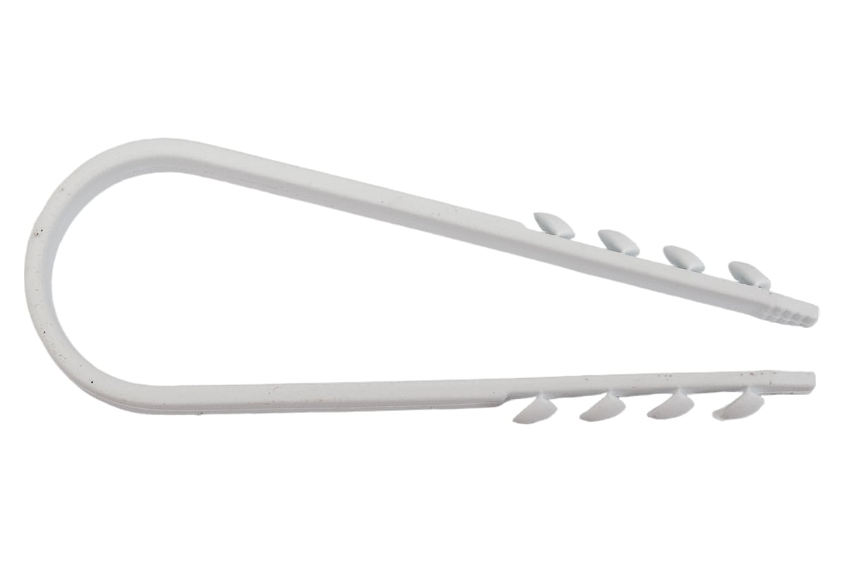 ДЮБЕЛЬ-ХОМУТ 19х25 мм 100 шт нейлон цв. белый