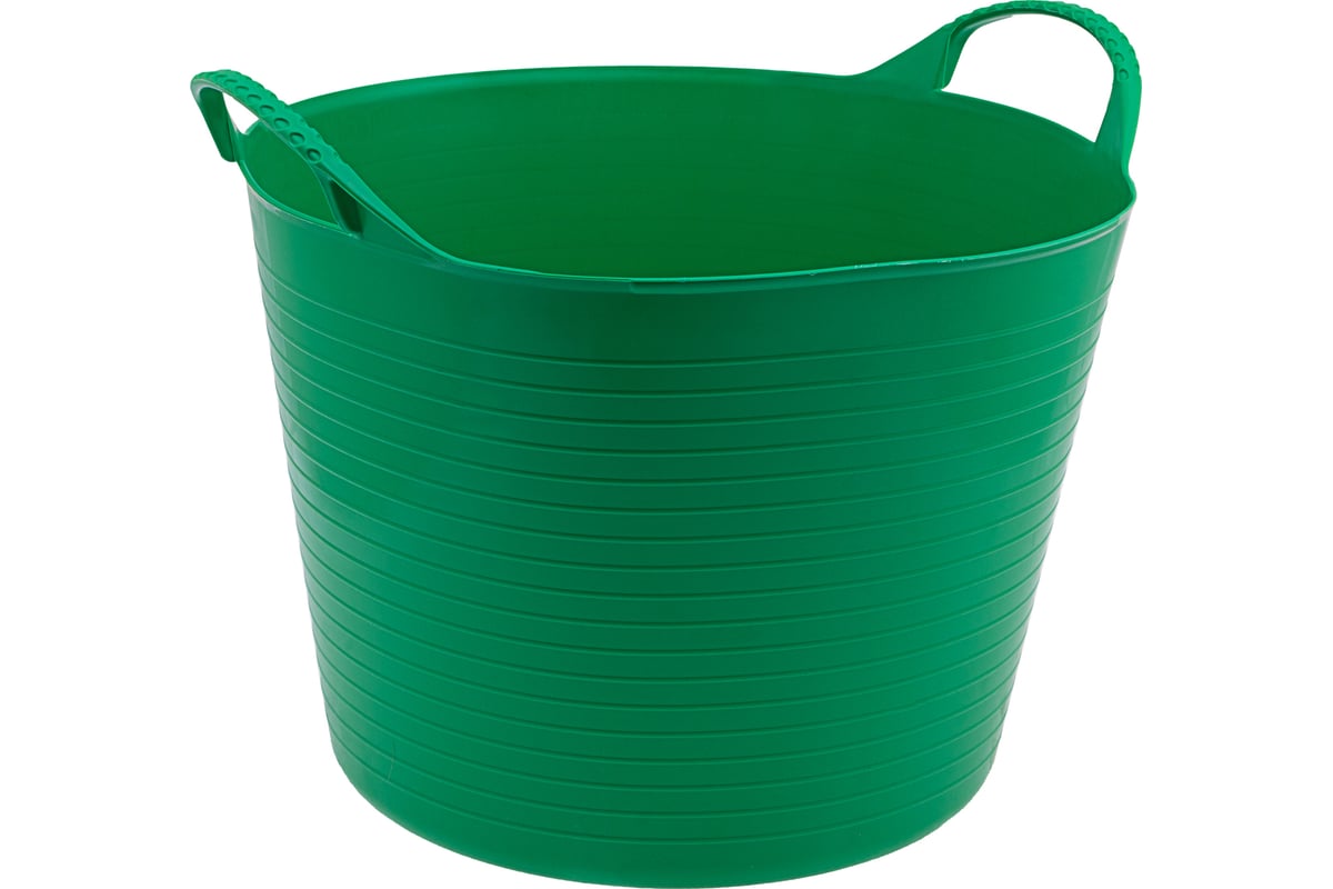 ВЕДРО гибкое 40 л сверхпрочное пластик СИБРТЕХ цв. зеленый