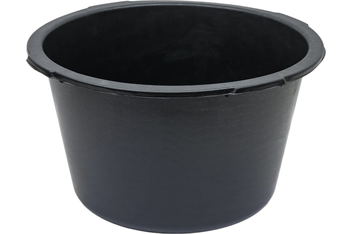 ТАЗ строительный 30 л круглый пластик СИБРТЕХ цв. черный