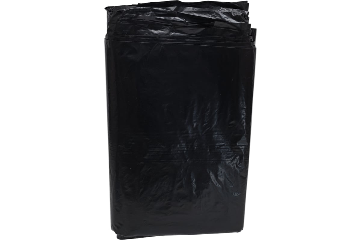 МЕШОК для мусора 120 л 110х70 см 80 г полиэтилен VCLEAN цв. черный