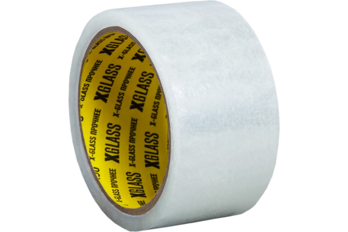 ЛЕНТА упаковочная 50 мм 150 м 43 мкм клейкая X-GLASS цв. прозрачный