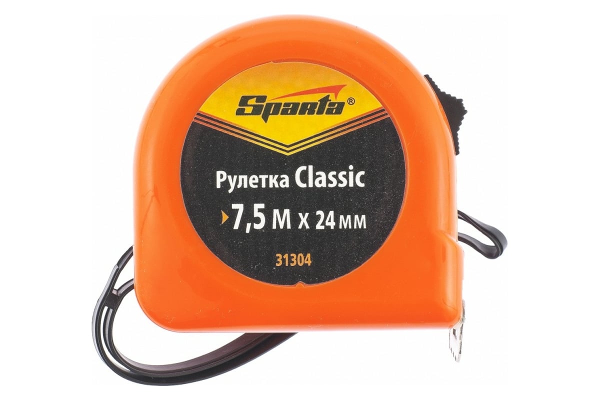 РУЛЕТКА измерительная 7,5 м 24 мм пластиковый корпус SPARTA