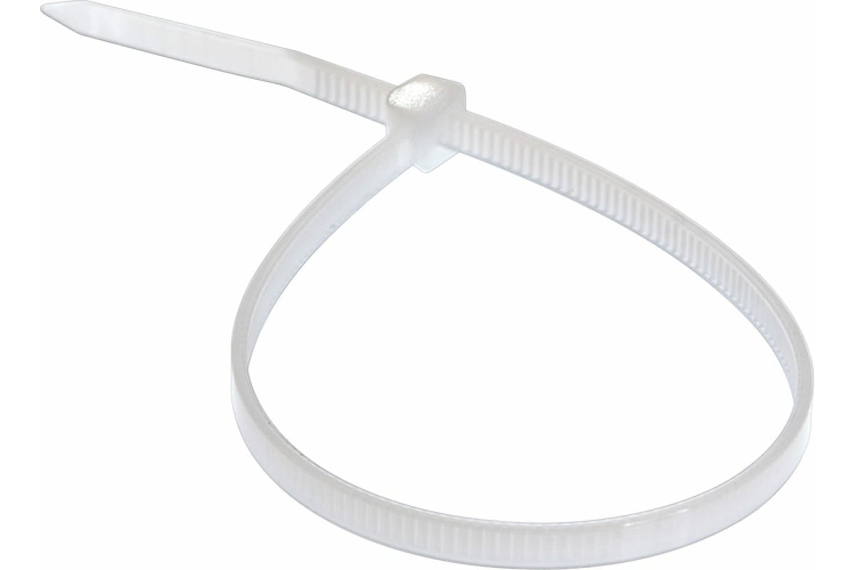 СТЯЖКА нейлоновая КСС 350х4,8 мм 100 шт BIBER цв. белый