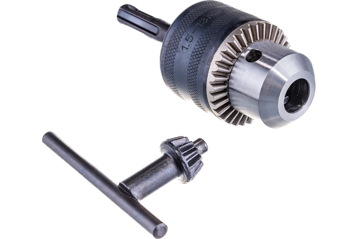 ПАТРОН ключевой 13 мм для дрели 1/2" с адаптером SDS-plus СИБРТЕХ