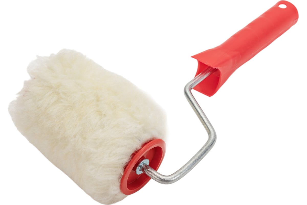 ВАЛИК-МИНИ мех натуральный 100 мм ворс 10 мм D48 мм с ручкой СИБРТЕХ