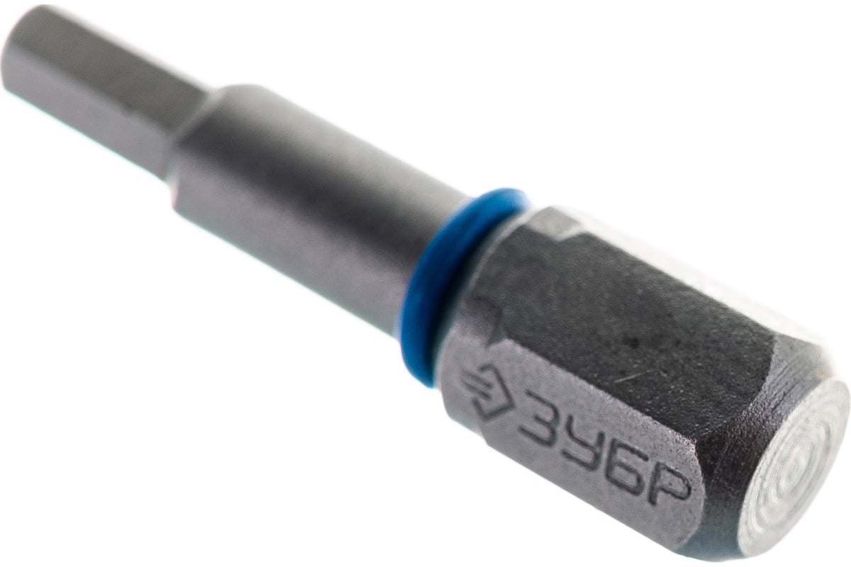 БИТА HEX/H3 25 мм торсионная кованая магнитная С1/4" ЗУБР — фото 4