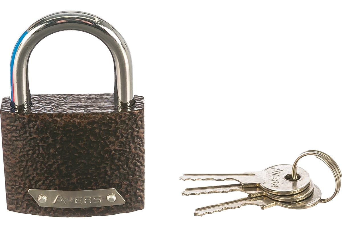 ЗАМОК навесной 48х40 мм D7 мм амбарный PD-01-50 AVERS
