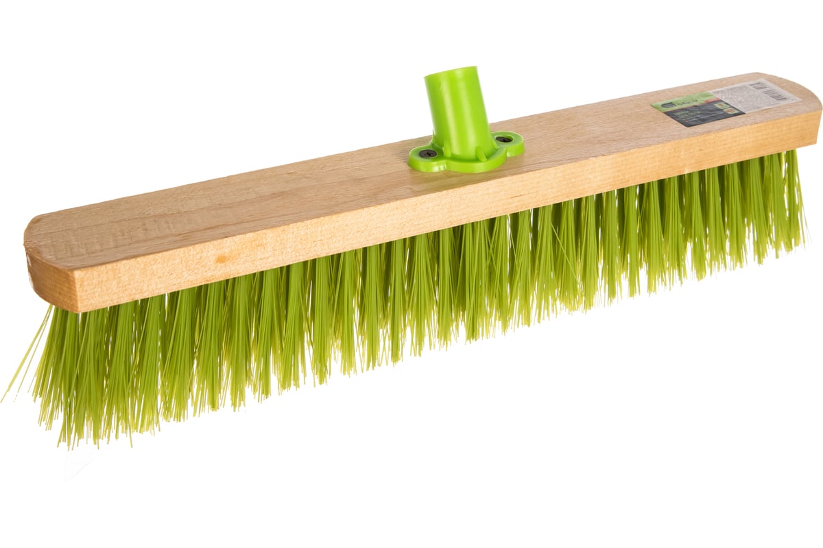 ШВАБРА 400 мм ПЭТ щетина дерево без рукоятки СИБРТЕХ — фото 2
