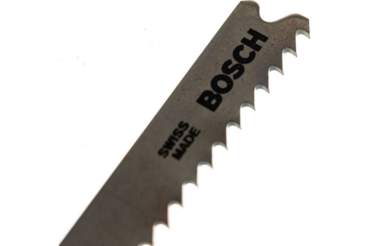 ПОЛОТНО для лобзика 67х90 мм по металлу прямой рез T118B шаг 1,9-2,3 мм 5 шт BOSCH — фото 7