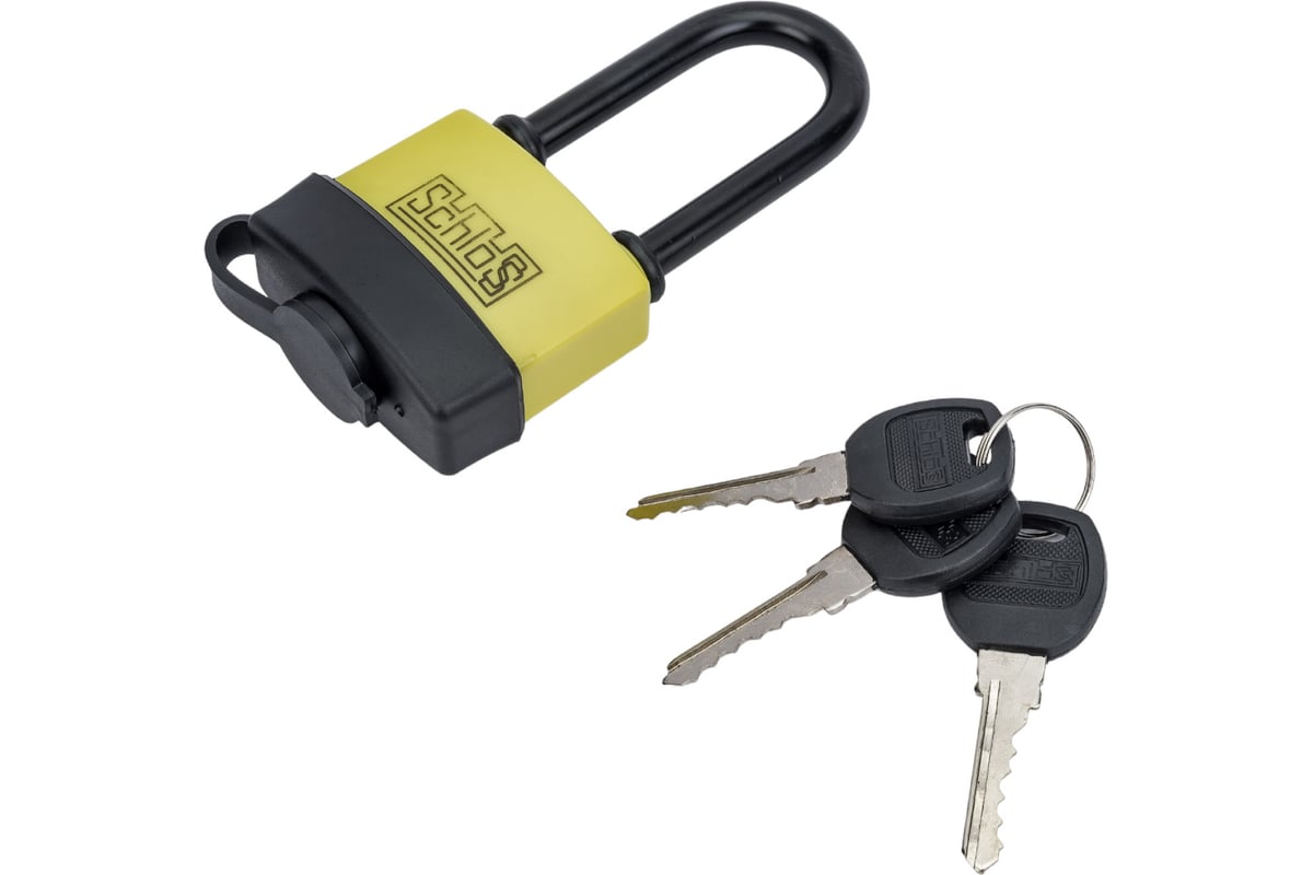 ЗАМОК навесной 53х47 мм d10 мм амбарный влагозащитный PL-06/50-L 2014 ШЛОСС