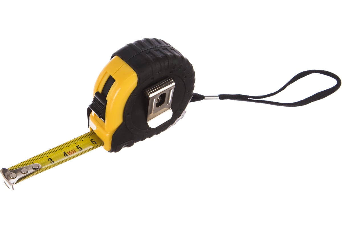 РУЛЕТКА измерительная 3 м 16 мм обрезиненный корпус Хард FIT — фото 2