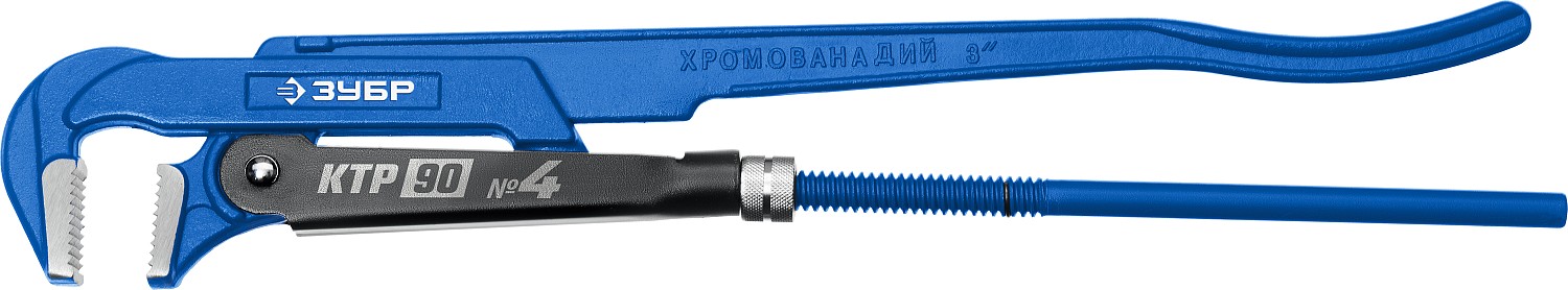 Ключ трубный №4 3,0" 90° 670 мм рычажный КТР-90 ЗУБР