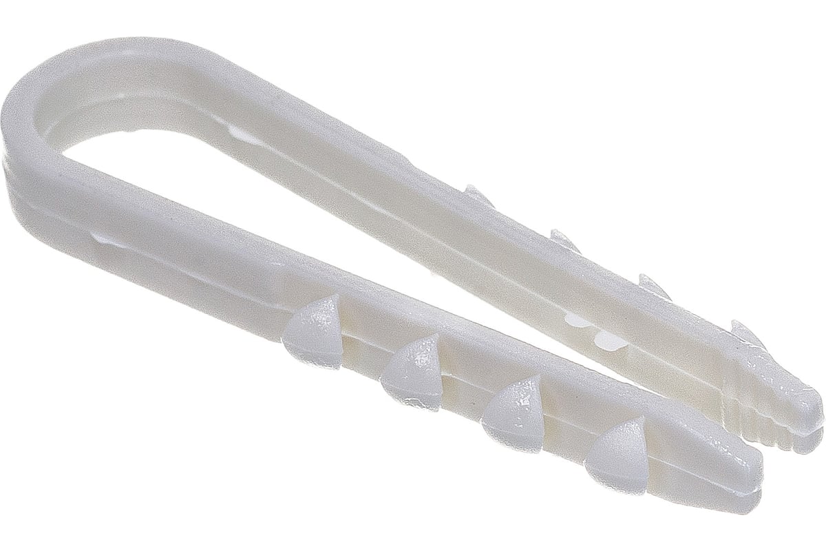 ДЮБЕЛЬ-ХОМУТ 5-10 мм нейлон 100 шт цв. белый
